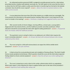 HESI EXIT RN EXAM 2025-2026 NEWEST (WELL ORGANISED)/RN HESI EXIT TEST BANK QUESTIONS AND CORRECT DETAILED ANSWERS WITH RATIONALES (VERIFIED ANSWERS) |ALREADY GRADED A+ - Image 3