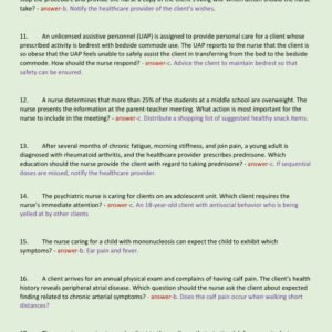 HESI EXIT RN WITH NGN EXAM 2025-2026 NEWEST (WELL ORGANISED)/RN HESI EXIT TEST BANK QUESTIONS AND CORRECT DETAILED ANSWERS WITH RATIONALES (VERIFIED ANSWERS) |ALREADY GRADED A+ - Image 3