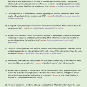 HESI EXIT RN WITH NGN EXAM 2025-2026 NEWEST (WELL ORGANISED)/RN HESI EXIT TEST BANK QUESTIONS AND CORRECT DETAILED ANSWERS WITH RATIONALES (VERIFIED ANSWERS) |ALREADY GRADED A+ - Image 4