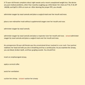 EMD TEST, FINAL EXAM, PRACTICE EXAM AND STUDYGUIDE LATEST 2025-2026 ACTUAL EXAM 120 QUESTIONS AND CORRECT DETAILED ANSWERS WITH RATIONALES (VERIFIED ANSWERS) |ALREADY GRADED A+(EVERYTHING ON EMERGENCY MEDICAL DISPATCH) - Image 4