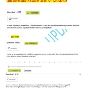 ATI Mental Health Final EXAM screenshot Questions and Answers 2025 A+ GRADEDATI Mental Health Final EXAM screenshot Questions and Answers 2025 A+ GRADED