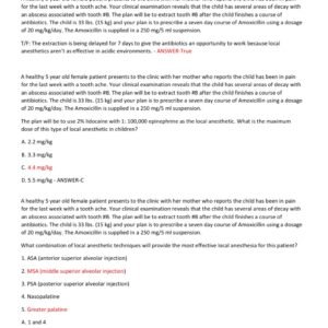 PEDIATRIC FINAL EXAM /PEDS FINAL EXAM 2025-2026 VERSION A ACTUAL EXAM ALL 100 QUESTIONS AND CORRECT DETAILED ANSWERS (VERIFIED ANSWERS) |ALREADY GRADED A+ - Image 2