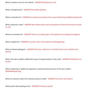 UTAH MASTER ESTHETICIAN WRITTEN EXAM 2025-2026 ACTUAL EXAM 350 REAL EXAM QUESTIONS AND CORRECT ANSWERS) |ALREADY GRADED A+ - Image 2