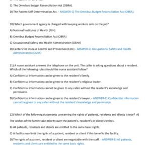CNA FINAL PRACTICE EXAM 2025-2026 ACTUAL EXAM 300 QUESTIONS AND CORRECT VERIFIED ANSWERS) |ALREADY GRADEDA+ - Image 3