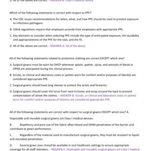 PRECLINICAL DH INFECTION CONTROL TRAINING EXAM 100 QUESTIONS AND CORRECT ANSWERS 2025-2026 LATEST UPDATE//ALREADY GRADED A+ - Image 2