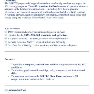 SSI ITC FINAL EXAM TEST BANK ACTUAL EXAM 450+ QUESTIONS AND CORRECT ANSWERS 2025-2026 LATEST//ALREADY GRADED A+