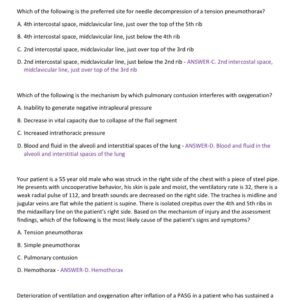 PHTLS POST TEST 9TH EDITION LATEST 2025-2026 VERSION WITH 130 QUESTIONS AND CORRECT ANSWERS| VERIFIED ANSWERS - Image 3