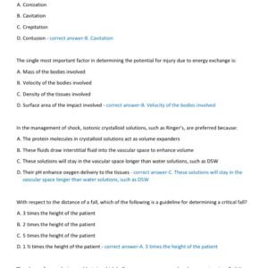 PHTLS POST TEST 9TH EDITION LATEST 2025-2026 ACTUAL EXAM 100 QUESTIONS AND CORRECT VERIFIED ANSWERS) | ALREADY GRADED A+ - Image 2