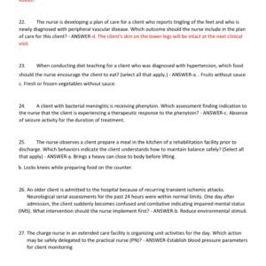 HESI PHARMACOLOGY EXIT RN EXAM 2025-2026 ACTUAL EXAM 170 QUESTIONS AND CORRECT VERIFIED ANSWERS) |ALREADY GRADED A+||BRAND NEW!! - Image 3