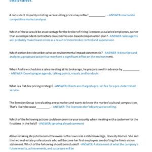 TEXAS REAL ESTATE BROKERAGE SAE LICENSE EXAM 2025-2026 ACTUAL EXAM 150 QUESTIONS AND CORRECT ANSWERS |ALREADY GRADED A+ - Image 2
