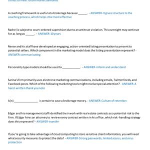 TEXAS REAL ESTATE BROKERAGE SAE LICENSE EXAM 2025-2026 ACTUAL EXAM 150 QUESTIONS AND CORRECT ANSWERS |ALREADY GRADED A+ - Image 3