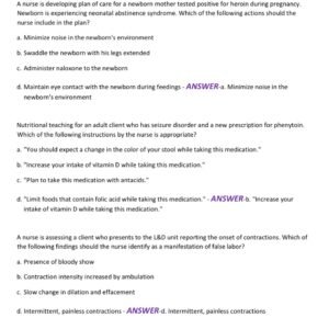 CHAMBERLAIN EXIT REAL EXAM 150 QUESTIONS AND CORRECT ANSWERS 2025-2026 LATEST//ALREADY GRADED A+ - Image 2