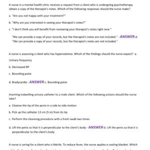 CHAMBERLAIN EXIT REAL EXAM 150 QUESTIONS AND CORRECT ANSWERS 2025-2026 LATEST//ALREADY GRADED A+ - Image 3