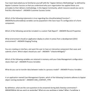 APPIAN DEVELOPER ASSOCIATE CERTIFICATION EXAM VERSION 2025-2026 ACTUAL EXAM 170 QUESTIONS AND CORRECT VERIFIED ANSWERS) | AGRADE ||BRAND NEW!! - Image 3