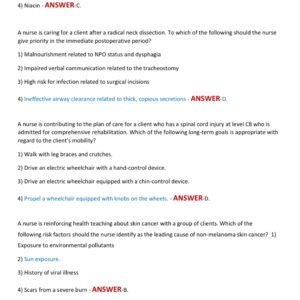 MED-SURG II HESI 2025-2026 ACTUAL EXAM 140 QUESTIONS AND CORRECT VERIFIED ANSWERS) |AGRADE - Image 3