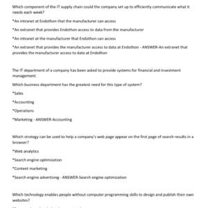 The WGU D075 Web Development Foundations OA Exam Study Guide 2024–2026 is a complete and up-to-date preparation resource designed to help Western Governors University students excel in their D075 Objective Assessment. - Image 3