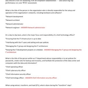 WGU D075 OA EXAM NEWEST 2025-2026 / WGU D075 WEB DEVEOPMENT FOUNDATIONS NEWEST 2024-2026 ACTUAL EXAM 80 QUESTIONS AND CORRECT DETAILED ANSWERS |ALREADY GRADED A+ - Image 2