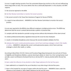 TEXAS NURSING JURISPRUDENCE EXAM 2025/2026 LATEST 50 QUESTIONS AND ANSWERS ALREADY GRADED A+ - Image 3