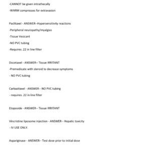 CHEMO EXAM LATEST 2025-2026 ACTUAL EXAM 130 QUESTIONS AND CORRECT DETAILED ANSWERS |AGRADE - Image 3