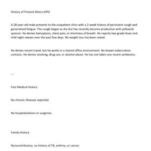 Comprehensive i-Human Case Week 7: 28-Year-Old Male – Reason for Encounter: Cough and Fatigue | Full Case Study, Assessment & Plan | NURS 6512 Walden University (2025 Update) - Image 3