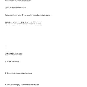 Comprehensive i-Human Case Study: 28-Year-Old Male Presenting with Cough and Fatigue (Week #7, Class 6512) - Image 4