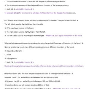 CCI REVIEW ECHO EXAM 2025-2026 ACTUAL COMPLETE EXAM AND PRACTICE EXAM 200 QUESTIONS AND CORRECT DETAILED ANSWERS |ALREADY GRADED A+ - Image 2
