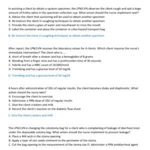 HESI EXIT PN EXAM 2025-2026 ACTUAL EXAM 150 REAL QUESTIONS AND CORRECT VERIFIED ANSWERS) |ALREADY GRADED A+ - Image 3