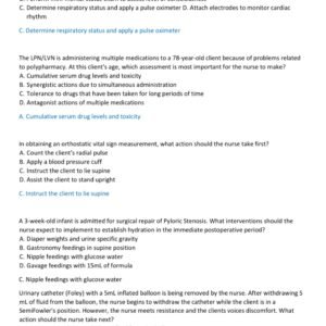 HESI EXIT PN EXAM 2025-2026 ACTUAL EXAM 150 REAL QUESTIONS AND CORRECT VERIFIED ANSWERS) |ALREADY GRADED A+ - Image 5