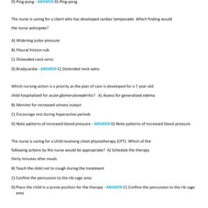 HESI RN EXIT EXAM 2025-2026 150 QUESTIONS AND CORRECT DETAILED ANSWERS (VERIFIED ANSWERS) |ALREADY GRADED A+ - Image 3