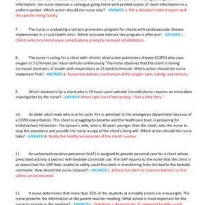 HESI PHARMACOLOGY EXIT RN EXAM 2025-2026 ACTUAL EXAM 170 QUESTIONS AND CORRECT ANSWERS) |ALREADY GRADED A+||BRAND NEW!! - Image 3
