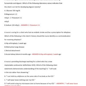 ATI PN COMPREHENSIVE PREDICTOR RETAKE 2025-2026ACTUAL EXAM ALL 180 QUESTIONS AND CORRECT DETAILED ANSWERS (VERIFIED ANSWERS) |ALREADY GRADED A+ - Image 5