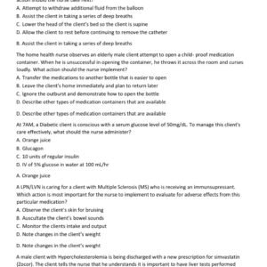 HESI PN EXAM 2025-2026 ACTUAL EXAM 150 REAL QUESTIONS AND CORRECT DETAILED VERIFIED ANSWERS) |ALREADY GRADED A+ - Image 5