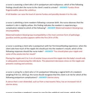 ATI-OB REAL EXAM 70 QUESTIONS AND CORRECT ANSWERS 2025-2026 LATEST//ALREADY GRADED A+ - Image 3