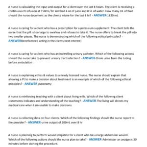 ATI PN FUNDAMENTAL PROCTORED REAL EXAM 2025-2026 QUESTIONS AND CORRECT DETAILED ANSWERS |ALREADY GRADED A+|| EXCELLENT TOOL FOR STUDYING] - Image 3