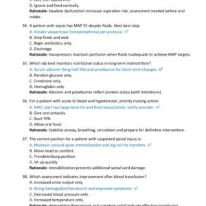 HESI EXIT RN NEW GENERATION EXAM ALL 150 QUESTIONS AND CORRECT ANSWERS RATIONALES|ALREADY GRADED A+ - Image 4