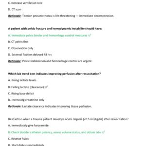 TCAR Post-Test – Real Exam Questions with Correct Answers (A+ Graded, Verified Content)2026 - Image 4