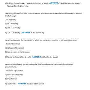 PHTLS POST TEST 9TH EDITION LATEST 2025-2026 VERSION WITH 130 QUESTIONS AND CORRECT ANSWERS| VERIFIED ANSWERS - Image 3