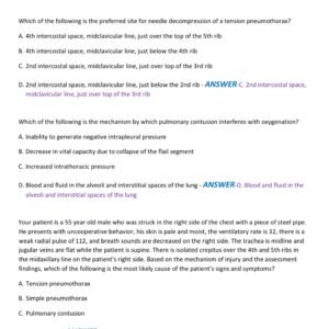 PHTLS POST TEST 9TH EDITION LATEST 2025-2026 VERSION WITH 130 QUESTIONS AND CORRECT ANSWERS| VERIFIED ANSWERS - Image 5