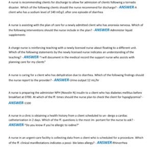 RN COMPREHENSIVE PREDICTOR EXIT EXAM 2025- 2026 EXAM ALL 180 QUESTIONS AND CORRECT DETAILED ANSWERS |ALREADY GRADED A+ - Image 4