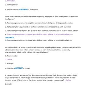 WGU D072 FUNDAMENTALS FOR SUCCESS IN BUSINESS OA EXAM LATEST VERSIONS 2025-2026 ACTUAL EXAM 100 QUESTIONS AND CORRECT ANSWERS |ALREADY GRADED A+ - Image 3