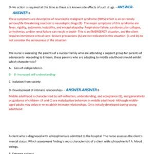 HESI PSYCH MENTAL HEALTH 2025-2026 ACTUAL EXAM 100 REAL EXAM QUESTIONS AND CORRECT DETAILED ANSWERS WITH RATIONALES (VERIFIED ANSWERS) |ALREADY GRADED A+ - Image 4