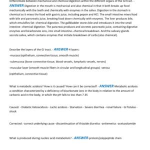 A&P 102 MIDTERM EXAM IVY TECH 2 LATEST VERSIONS (VERSION A AND B) 2025-2026 ACTUAL EXAM 200 QUESTIONS AND CORRECT ANSWERS |ALREADY GRADED A+ - Image 5