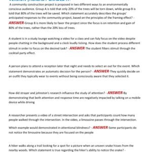 WGU D570 COGNITIVE PSYCHOLOGY OA EXAM COMPLETE ACTUAL EXAM REAL QUESTIONS WITH CORRECT DETAILED ANSWERS (CORRECT VERIFIED ANSWERS) 2025-2026 A NEW UPDATED VERSION |ALREADY GRADED A+