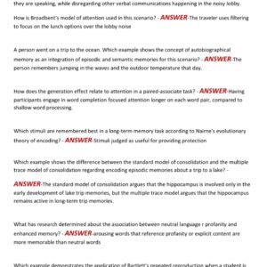 WGU D570 COGNITIVE PSYCHOLOGY OA EXAM COMPLETE ACTUAL EXAM REAL QUESTIONS WITH CORRECT DETAILED ANSWERS (CORRECT VERIFIED ANSWERS) 2025-2026 A NEW UPDATED VERSION |ALREADY GRADED A+ - Image 2