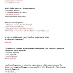 WGU D265 CRITICAL THINKING REASON AND EVIDENCE OBJECTIVE ASSESSMENT EVERYTHING YOU NEED TO PASS OA LATEST 2025-2026 ACTUAL EXAM QUESTIONS AND CORRECT DETAILED ANSWERS |ALREADY GRADED A - Image 2