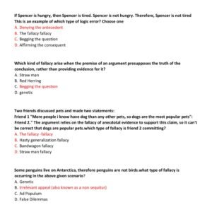 WGU D265 CRITICAL THINKING REASON AND EVIDENCE OBJECTIVE ASSESSMENT EVERYTHING YOU NEED TO PASS OA LATEST 2025-2026 ACTUAL EXAM QUESTIONS AND CORRECT DETAILED ANSWERS |ALREADY GRADED A - Image 3