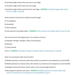 WASTEWATER TREATMENT OPERATOR {test 2&3} CERTIFICATION EXAM 2025-2026 ACTUAL EXAM 160 QUESTIONS AND CORRECT DETAILED ANSWERS |ALREADY GRADED A+ - Image 3