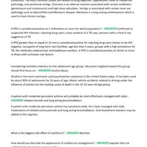 APEA PRE-PREDICTOR 2025-2026 ACTUAL EXAM TEST BANK 850+ QUESTIONS AND CORRECT DETAILED ANSWERS (VERIFIED ANSWERS) |ALREADY GRADED A+ - Image 6