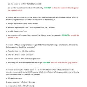 PEDS ATI PROCTORED/ATI PEDS PROCTORED 2025-2026 EXAM COMPLETE 80 REAL EXAM QUESTIONS AND CORRECT DETAILED ANSWERS |ALREADY GRADED A+ - Image 4