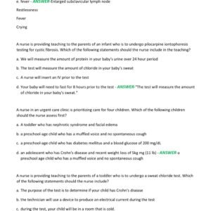 PEDS ATI PROCTORED/ATI PEDS PROCTORED 2025-2026 EXAM COMPLETE 80 REAL EXAM QUESTIONS AND CORRECT DETAILED ANSWERS |ALREADY GRADED A+ - Image 5